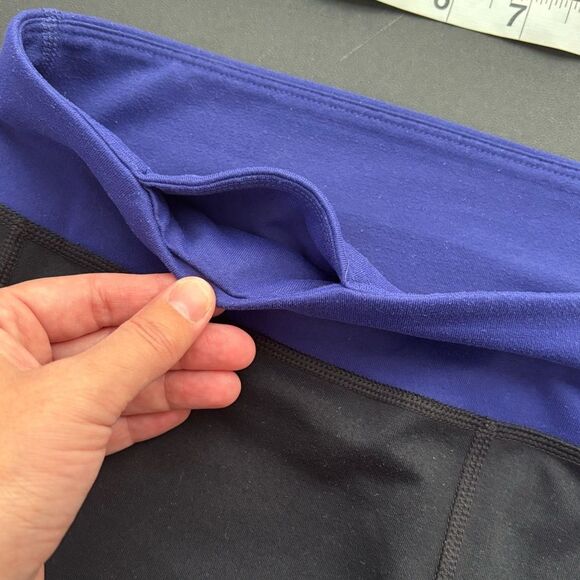 Under Armour Black and Purple Athletic Capri Leggings - Picture 5 of 6